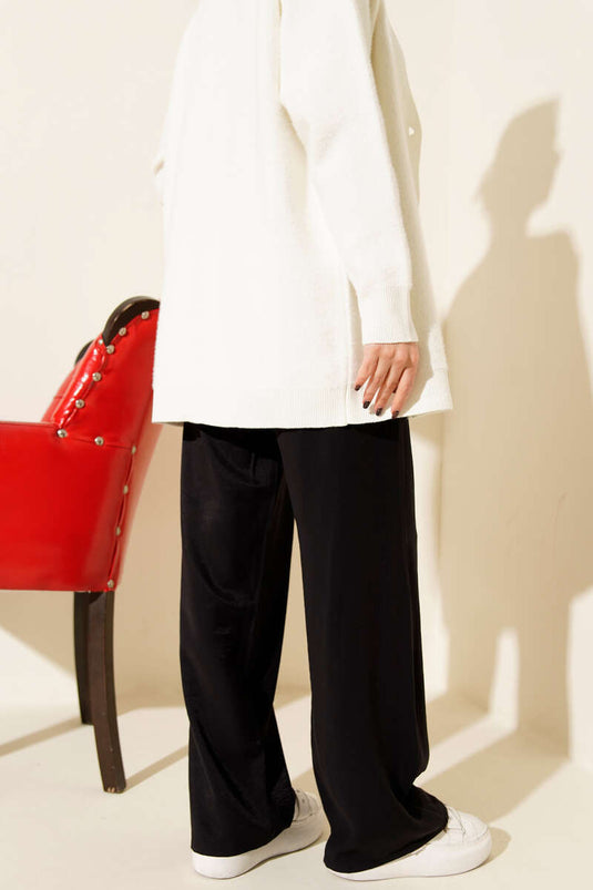 Tencel Palazzo Pants Black