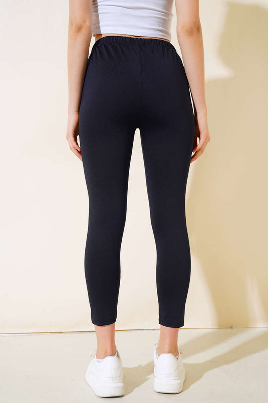 Leggings longs de sauna thermique bleu marine