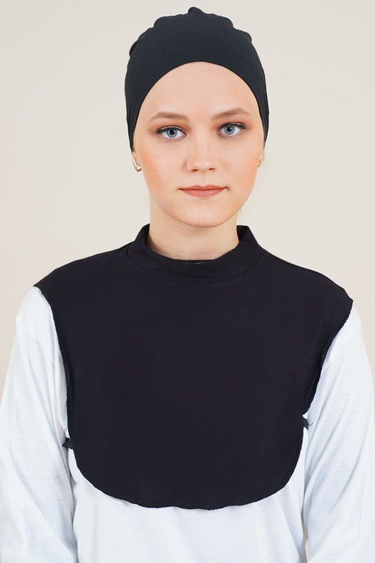 Tesettür Siyah Boyunluk