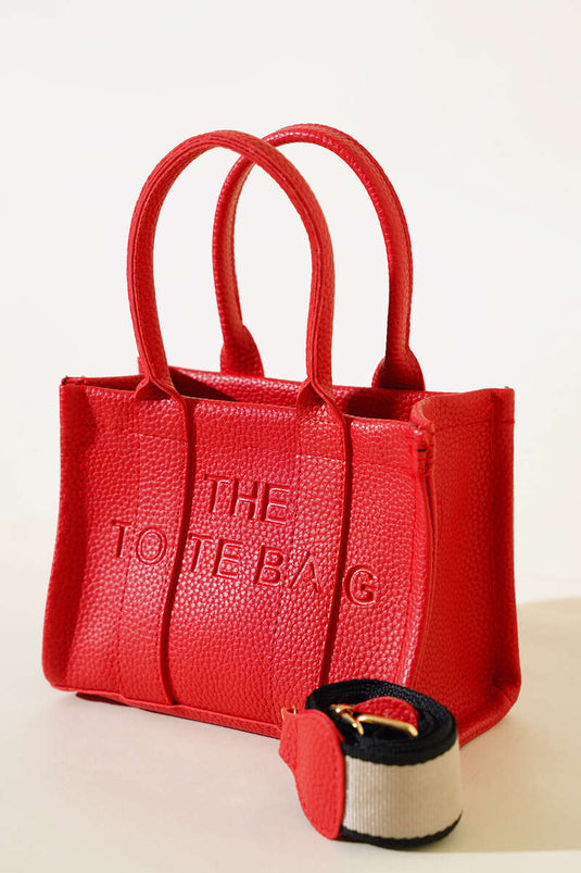 The Tote Bag Mini Çanta Kırmızı