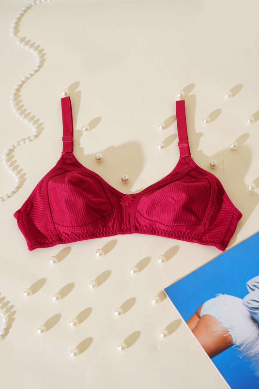 حمالة صدر صغيرة الحجم باللون العنابي