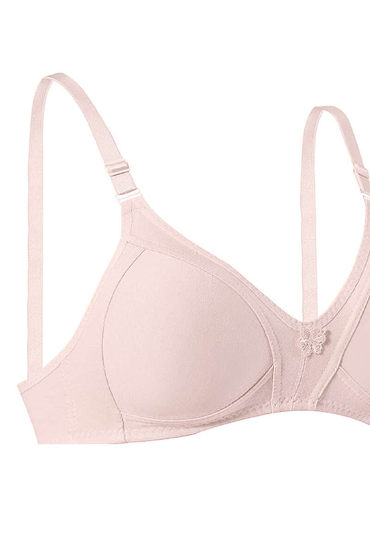 حمالة صدر قطنية ممشطة تجمع بين اللون البني