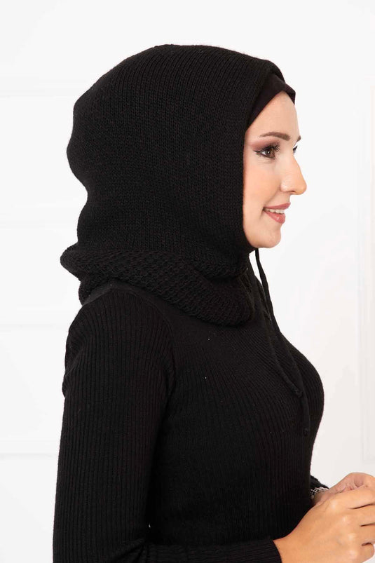 Strickwaren Balaklava Schwarz