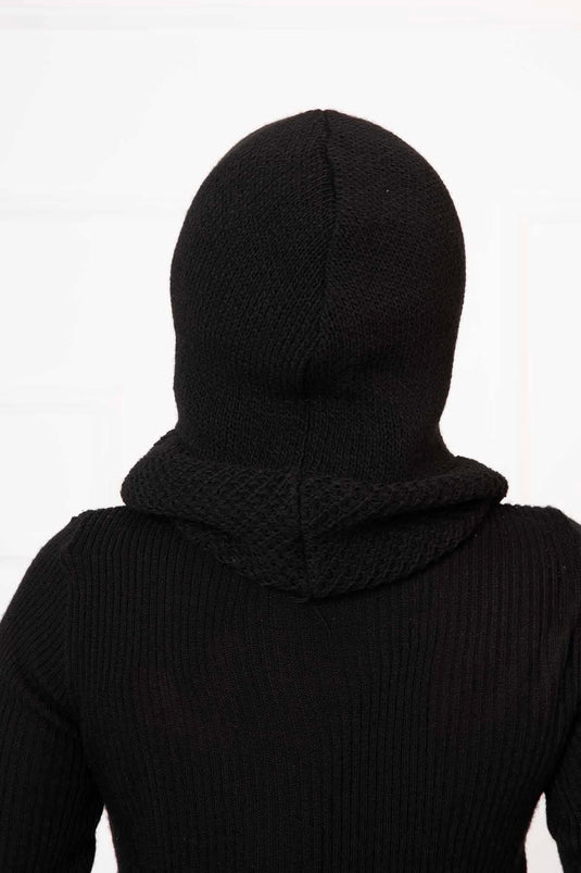 Strickwaren Balaklava Schwarz