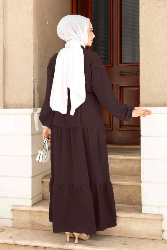 Tunnel Belted Dress Bitter Brown