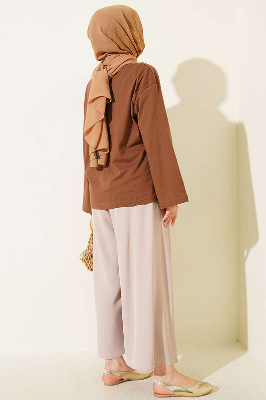 Turkish Coffee Print Tunic Coffee