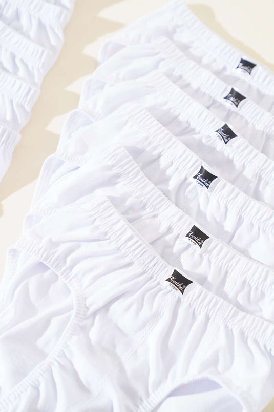 Passion 12-Pack Boy's Briefs White