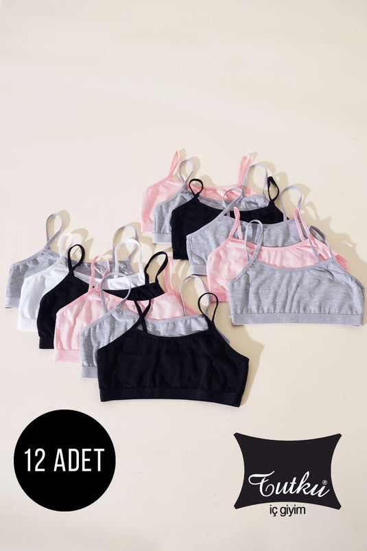 Tutku 12-Piece Girls Training Bra Combination