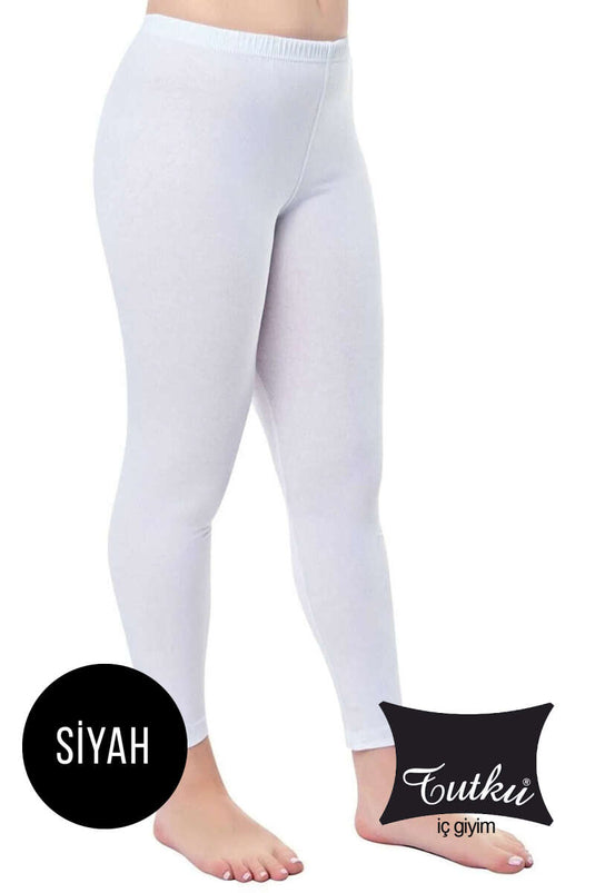 Leggings longs unis noirs Passion pour femmes