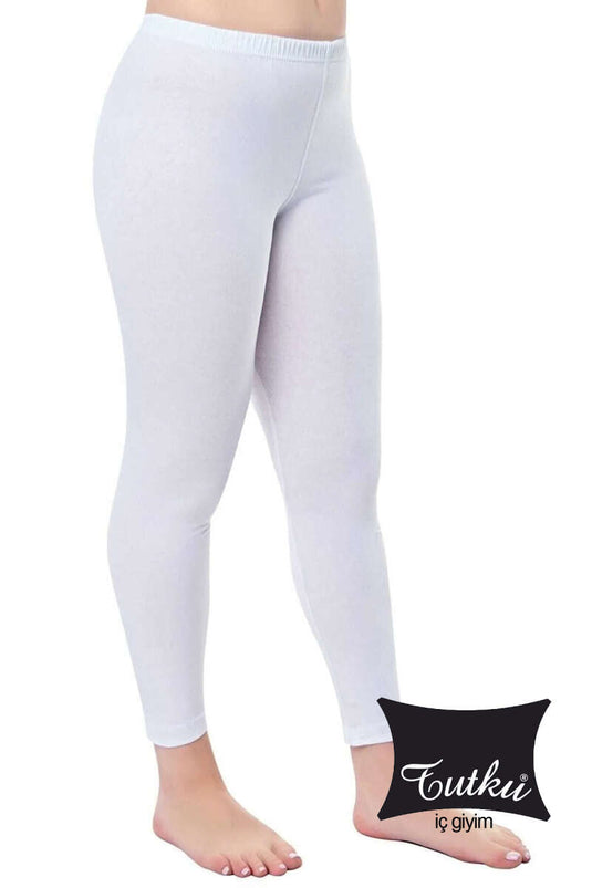 Collants longs unis blancs Passion pour femmes