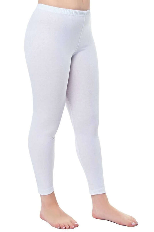 Collants longs unis blancs Passion pour femmes