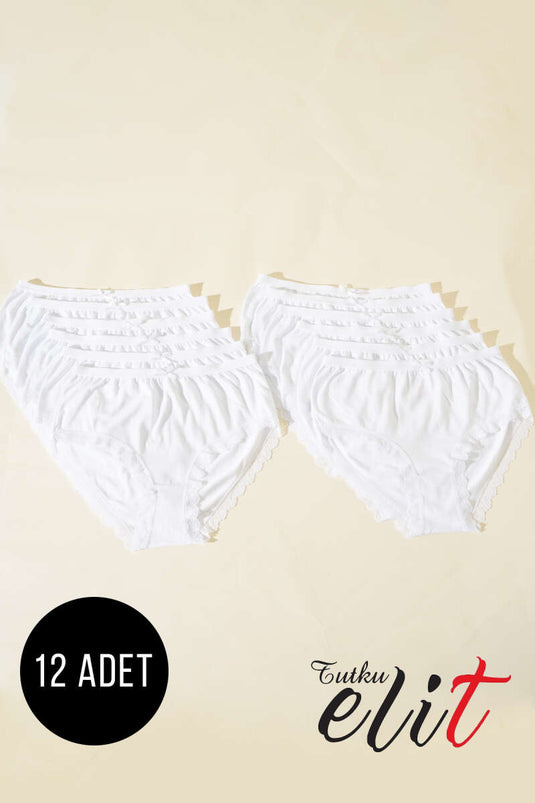 Passion Elite 12-Pack Women's Lace Bato White