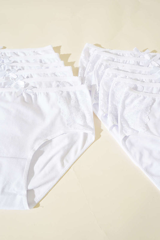 Passion Elite 12-Piece Women's Side Lace Bato White