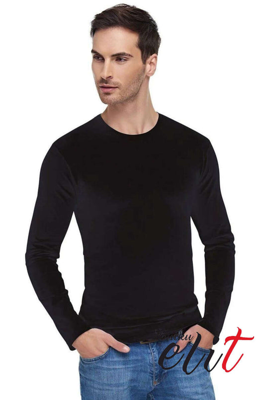 Tutku Elit Elastane Long Sleeve Bodysuit Black