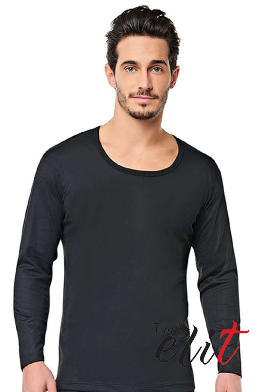 قميص داخلي حراري للرجال من Passion Elite باللون الأسود