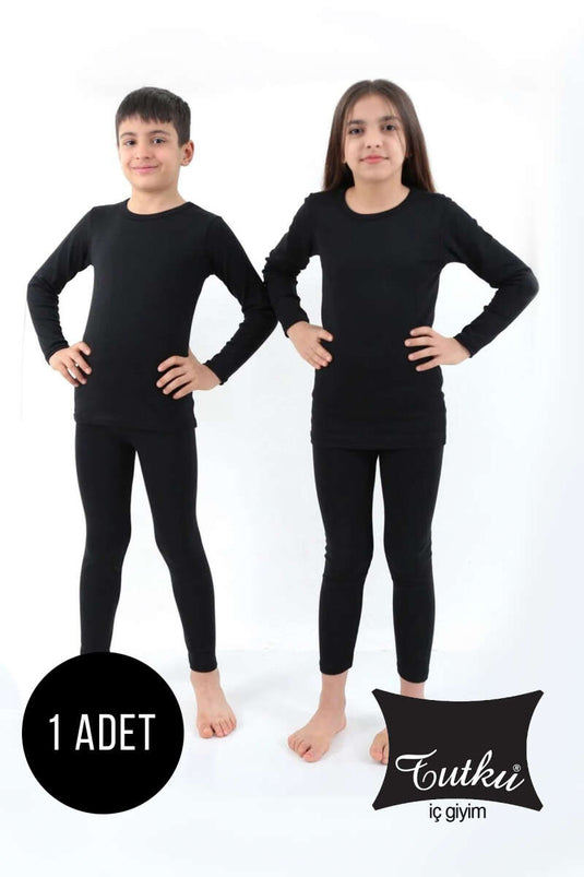 Sous-vêtement thermique à manches longues Tutku Boy noir