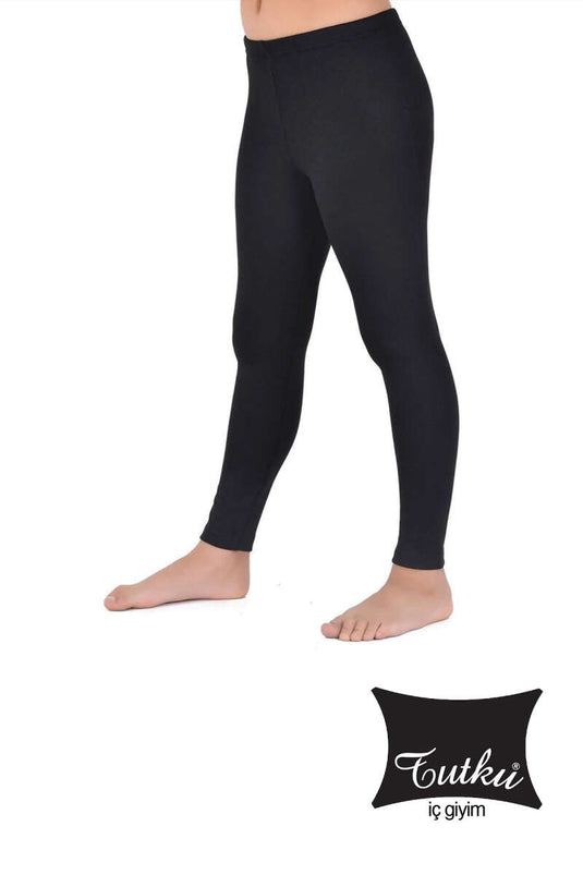 Collants thermiques noirs Tutku pour filles