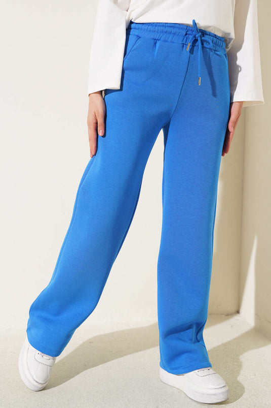 Pantaloni Blu Con Tasche Tripla