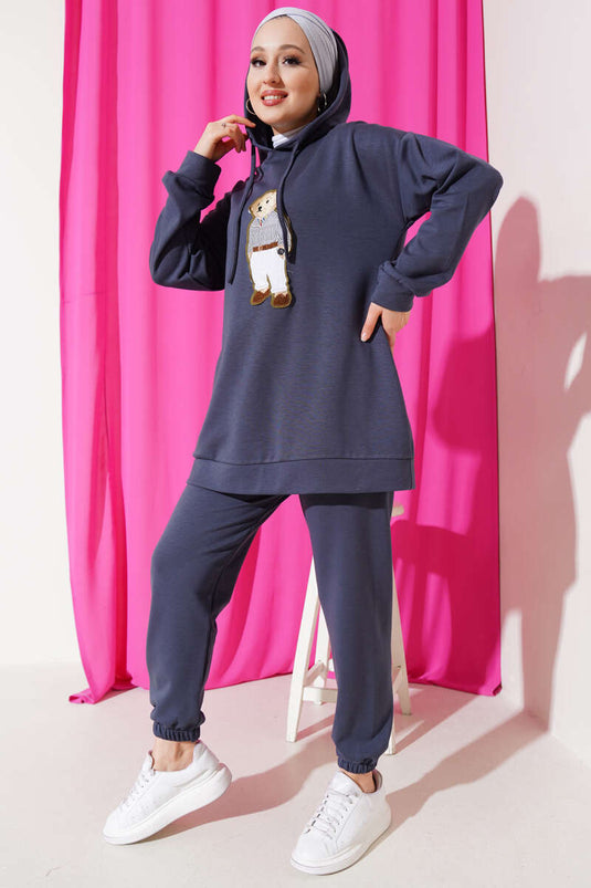 Three Yarn Loysha Teddy Bear Double Suit Smoke