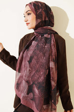 Écharpe En Bambou À Motif Triangulaire Couleur Rose