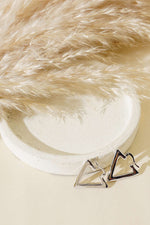 Boucle D'oreille Triangle Argent