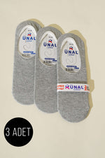 Lot de trois paires de chaussettes de ballet pour homme, grises