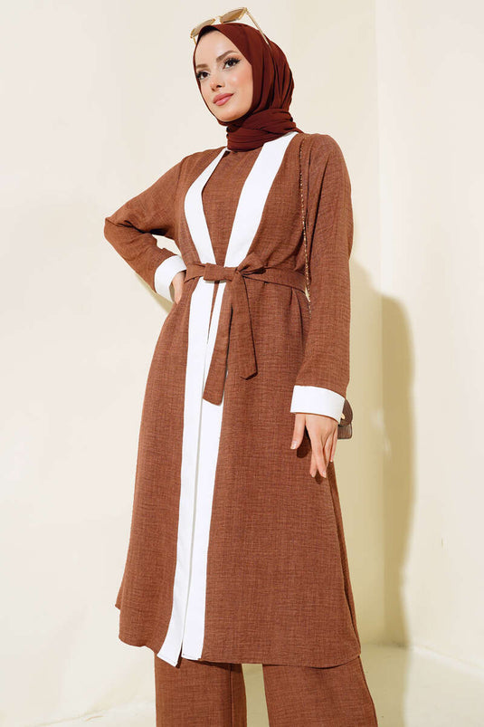 Ensemble Triple Kimono Marron