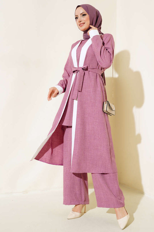 Dreifaches Kimono-Set Magenta