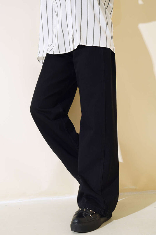 Pantalon Long Ample Noir