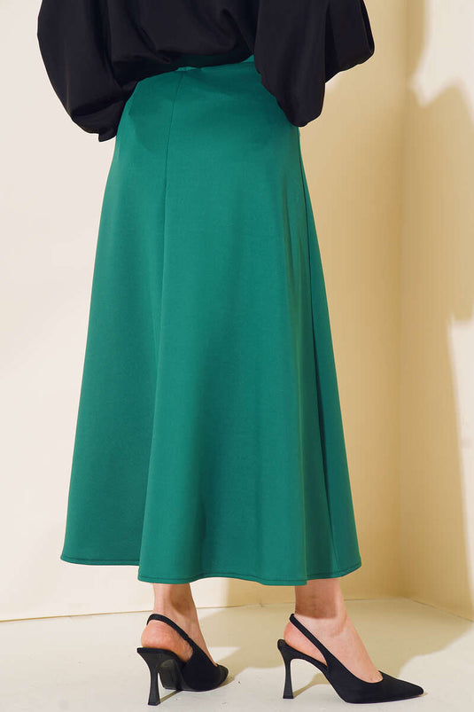 Lange Scuba Rok Groen