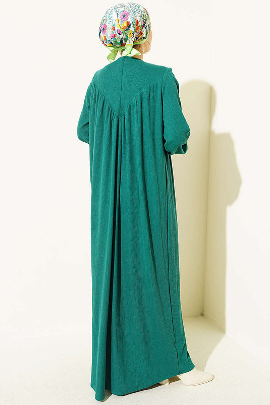 Robe Verte Avec Détail À Cordons