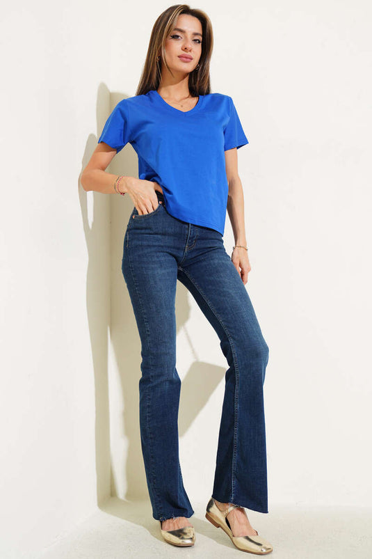 V Yaka Basic T-shirt Saks