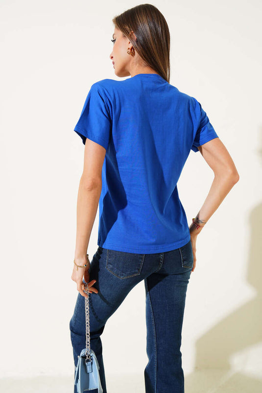 V Yaka Basic T-shirt Saks