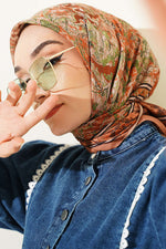 Écharpe Velora Douce À Motifs Camel