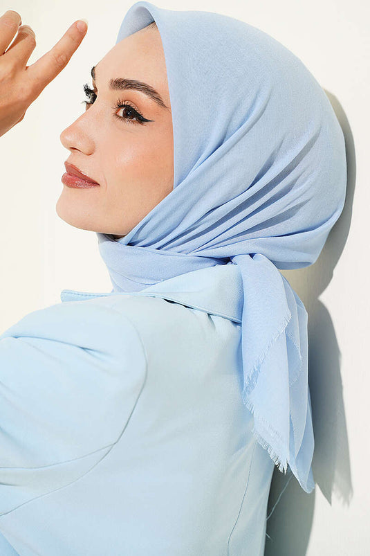 Vera Solid Baby Blue Scarf