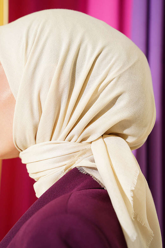 Vera Solid Beige Scarf