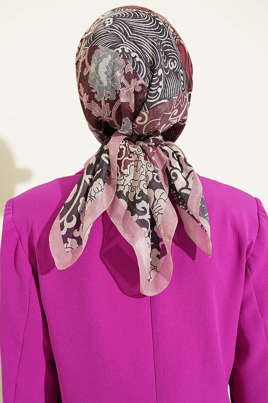 Écharpe À Motifs Ethniques Vera Rose Clay