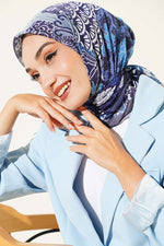 Écharpe Ethnique Vera Bleu Marine
