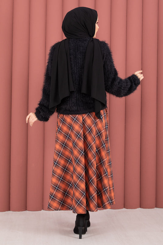 Gilet en peluche noir Vera à nouer sur le devant