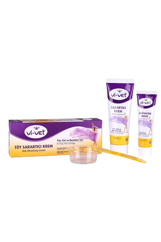 Crème Éclaircissante Pour Poils Vi-Vet 70 Ml + Crème Activateur 35 Ml
