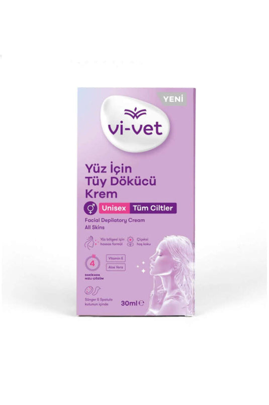 Vi-Vet Yüz İçin Tüy Dökücü Krem Tüm Ciltler