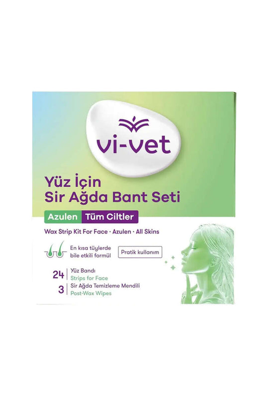 Vi-Vet Facial Wax Strip Set Azulene