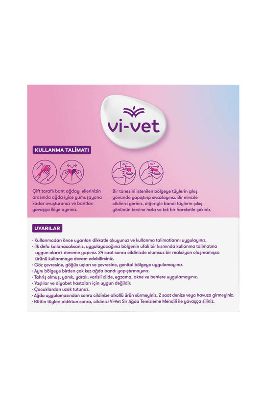 Vi-Vet Ensemble De Bandes De Cire Faciale Poudrées