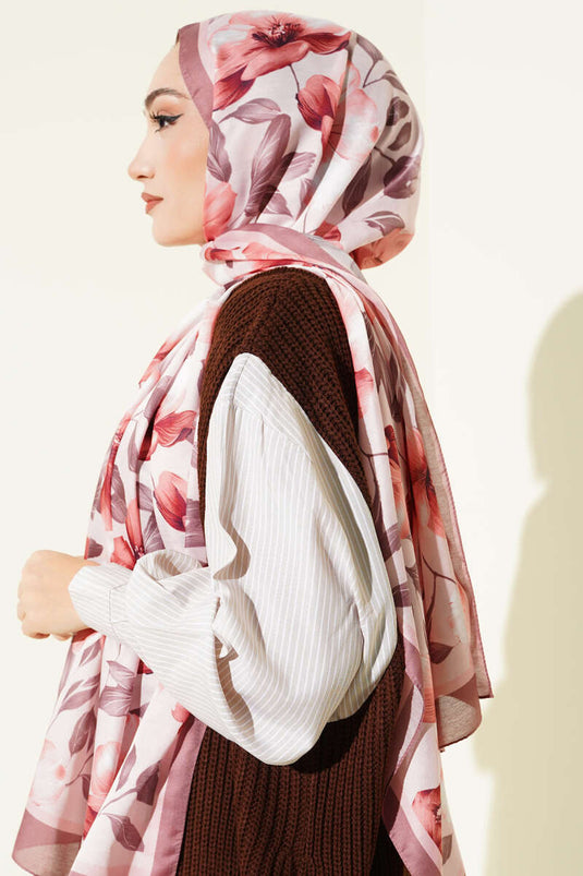 شال زهور عتيق، ورد مجفف