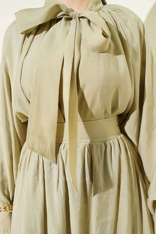 Ensemble deux pièces oversize avec jupe à nouer, vert pistache