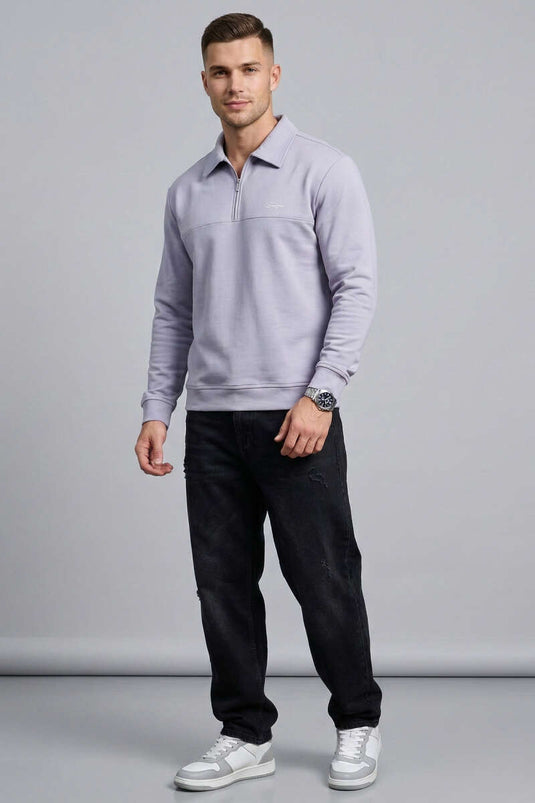 Yaka Change Printed Men's Sweatshirt Gray