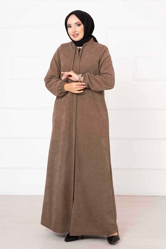 Spitzenkragen Hijab Abaya Nerz