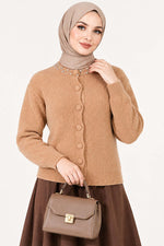 Gilet À Détails De Pierres Et Broderies Latte