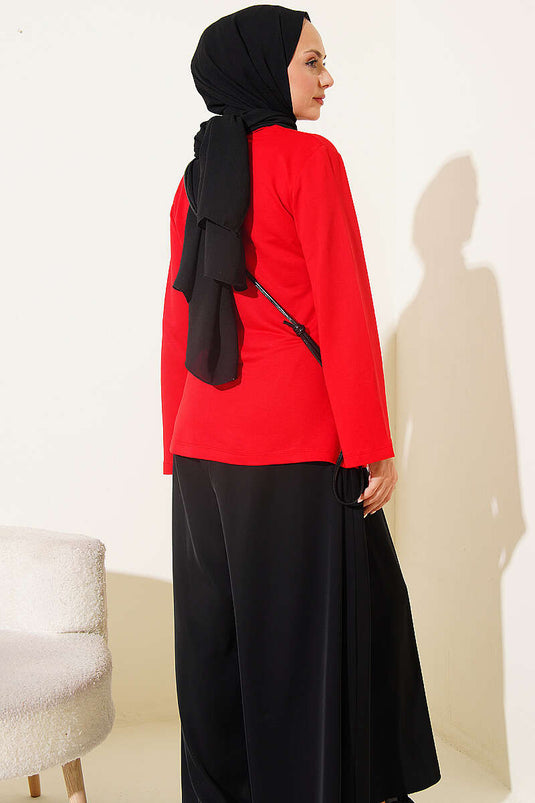 Túnica Roja Con Cordón