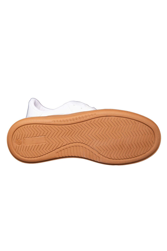 Baskets de sport blanches avec détail de bande latérale Yan